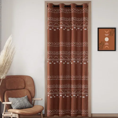 Vista 13 de Cortinas de puerta para privacidad de puerta, 80 pulgadas de largo, semi opacas, aisladas térmicas, cubierta divisora de habitaciones/persianas
