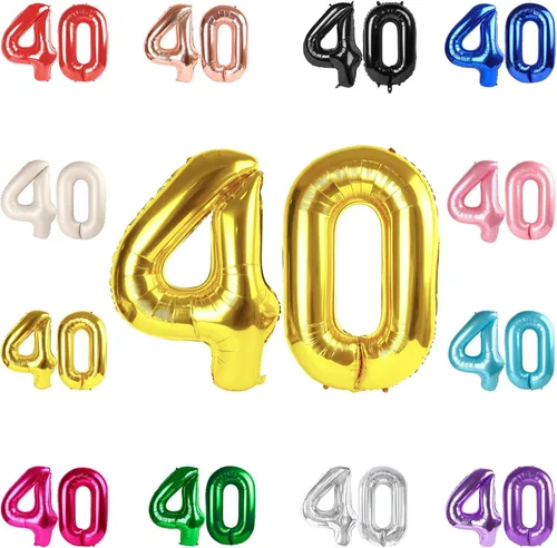 Vista 223 de Globo negro del número 0 de 40 pulgadas – globo número 0, decoraciones