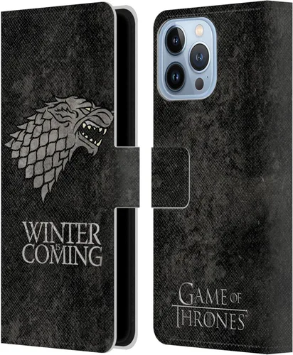 Vista 8 de Head Case Designs Funda de piel con licencia oficial de HBO Juego de Tronos Arryn Dark Distressed Look Sigils para Apple iPhone 13 Pro Max