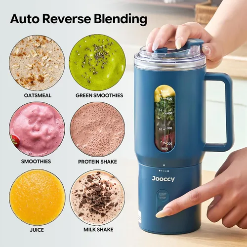 Vista 8 de Batido portátil para licuadora, 18oz personal, inalámbrico