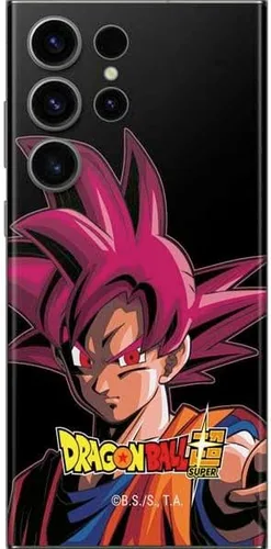 Vista 12 de Skinit Calcomanía para teléfono compatible con Galaxy S23 Ultra, diseño oficial de Dragon Ball Super Goku Negro - DBZSPR04