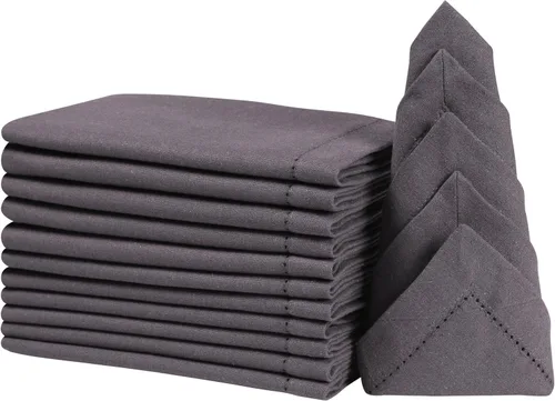 Vista 9 de Juego de 12 servilletas de tela con vainica, servilletas de tela, servilletas de algodón lavables, servilletas de algodón lavables, servilletas