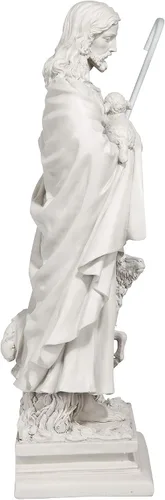 Vista 3 de Design Toscano Estatua de Jesús, El Buen Pastor para Jardín: Grande
