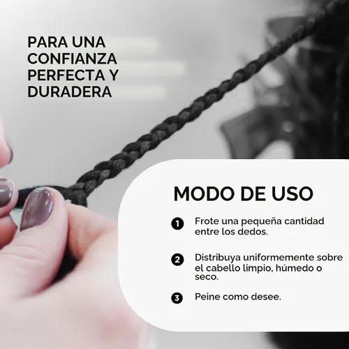 Vista 5 de Style Factor Braid Booster - Gel para trenzar – Gel para el cabello con brillo fuerte y acondicionador con extracto de algas marinas, para trenzas