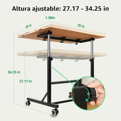 Vista 2 de ALL4JIG Mesa de rompecabezas de 1500 piezas con patas y ruedas, mesa de rompecabezas de madera con 4 cajones y cubierta, estabilidad mejorada
