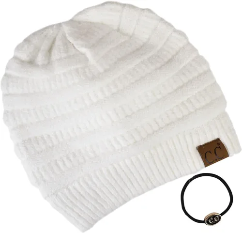 Vista 75 de C.C Trendy Warm Chunky Soft Stretch Cable Knit Beanie