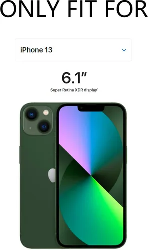 Vista 7 de LOOKSEVEN Funda para iPhone 13, carcasa trasera de goma TPU de silicona negra compatible con iPhone 13 (6.1 pulgadas)