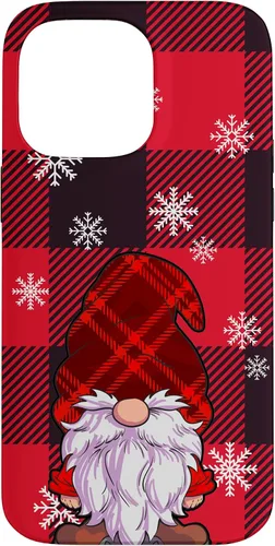 Vista 21 de Christmas Phone Case Red Buffalo Plaid Gnomes Snowflake Case for iPhone 17