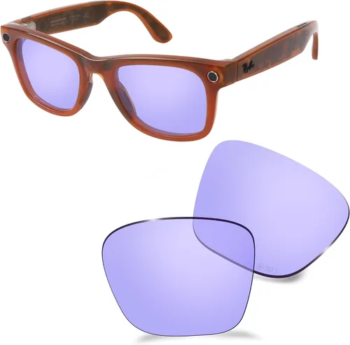 Vista 24 de ANSI Z87.1 Replacement Lens for Ray-Ban Meta Wayfarer Gen1&2&3 Al Glasses Negro ónice