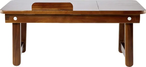 Vista 7 de Bandeja de escritorio de madera natural para cama y sofá, tamaño mediano