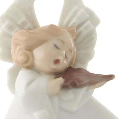 Vista 6 de NAO Melodía de cuerda. Figura de ángel de porcelana.
