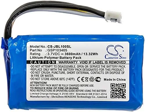 Vista 3 de Batería de repuesto para JBL Link 10 GSP103465 (3600 mAh)