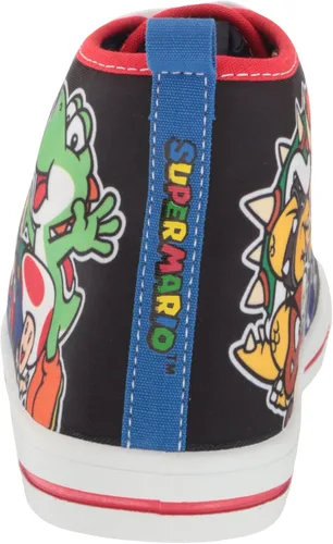 Vista 3 de SUPER MARIO Brothers Mario Luigi Nintendo - Zapatos deportivos de caña alta y con cordones para niños pequeños talla 7 a 12