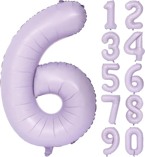 Vista 107 de Globos de 40 pulgadas con números de caramelo, papel de aluminio de helio, globos de látex de Mylar para fiesta de cumpleaños, decoración digital 0