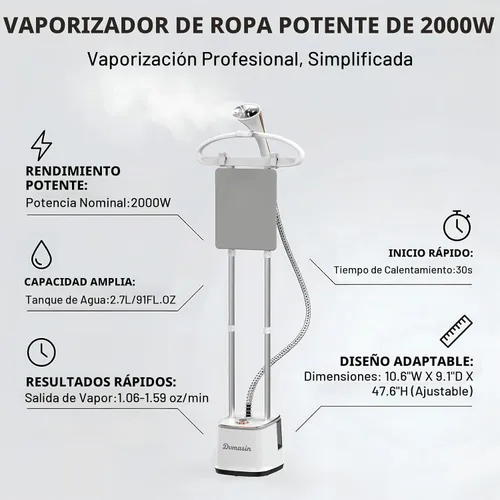 Vista 2 de Vaporizador de ropa de pie (Vaporizador de Ropa 1)