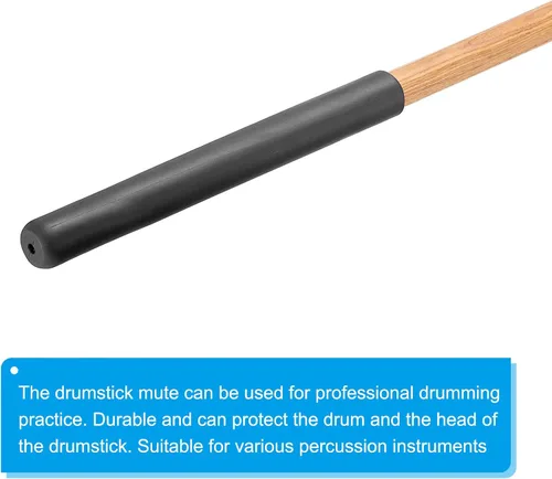 Vista 5 de PATIKIL Empuñaduras de baquetas antideslizantes para percusión instrumentos musicales de percusión, color negro, 2