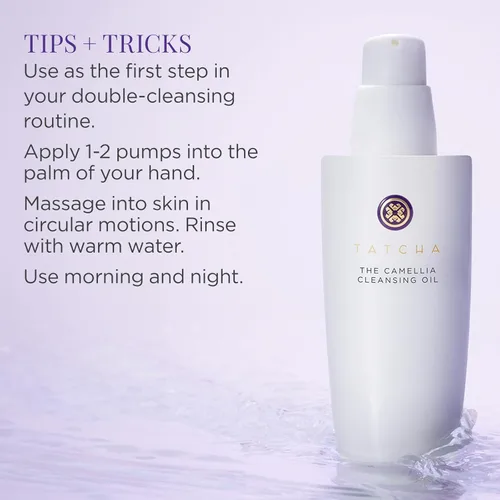 Vista 4 de TATCHA Pure One Step Camellia Cleansing Oil 2 in 1 Makeup Remover Oil & Face Wash 150 ml / 5.1 oz
