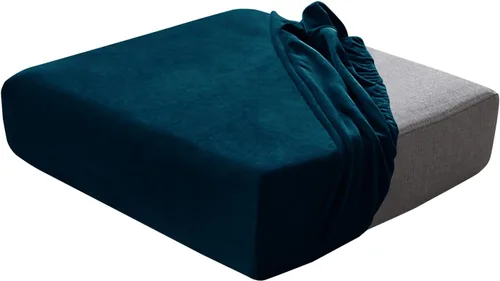 Vista 25 de Juego de fundas de cojín para asiento de sofá, fundas de cojín de terciopelo elástico, repuesto para cojines individuales con tela elástica Aguacate