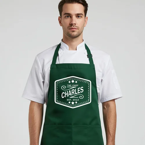 Vista 2 de Delantales personalizados para parrilla para hombres, regalos para hombre para el día del padre, delantales de chef a la parrilla de barbacoa
