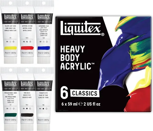 Vista 11 de Juego de 4 acrílicos Liquitex profesionales de cuerpo de pesado
