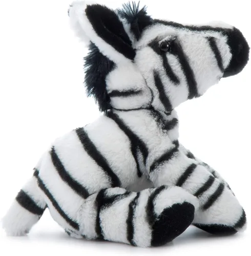 Vista 12 de The Petting Zoo Peluche de cebra, regalos para niños, animales salvajes del zoológico Onez, juguete de peluche de cebra de 9 pulgadas