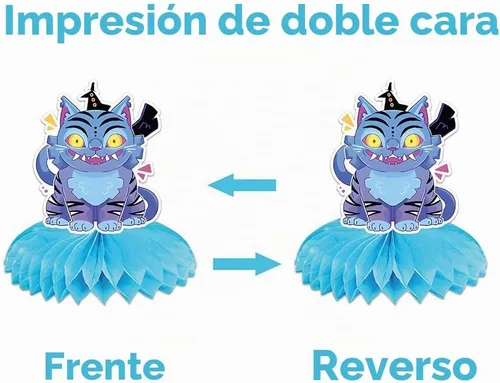 Vista 5 de Suministros para fiesta de cumpleaños de K Pop Demonio, 9 centros de mesa de panal para decoraciones de Toy K Pop Demonio, decoraciones de mesa