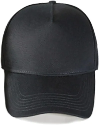 Vista 2 de Gorra de béisbol de 5 paneles en Blanco barata Correa trasera Ajustable Sombrero en Blanco LISO Gorra de béisbol Unisex