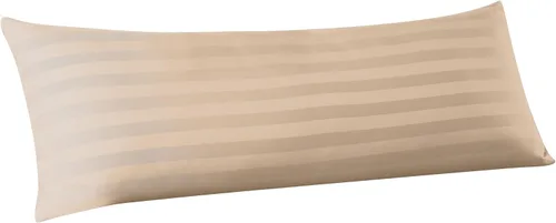 Vista 39 de Juego de 2 protectores de almohada estándar, 100% algodón egipcio con cremallera, 400 hilos, tejido satinado, algodón, color beige, fundas