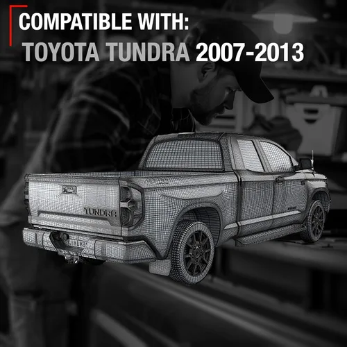 Vista 4 de Reemplazo del montaje de la manija del portón trasero, metal mejorado, compatible con Toyota Tundra 2007-2013, mango de pestillo de puerta