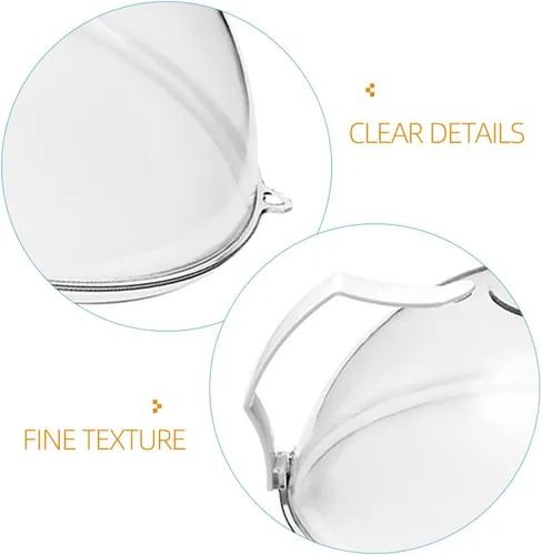 Vista 3 de Cubierta de salpicaduras para microondas con cúpula – Tapa de cubierta de alimentos – Protector transparente antisalpicaduras con asa Protector