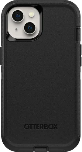 Vista 3 de OtterBox - Carcasa para iPhone 13 Defender Series, color negro Rugged & Durable, with Port Protection, Includes Holster Clip Kickstand