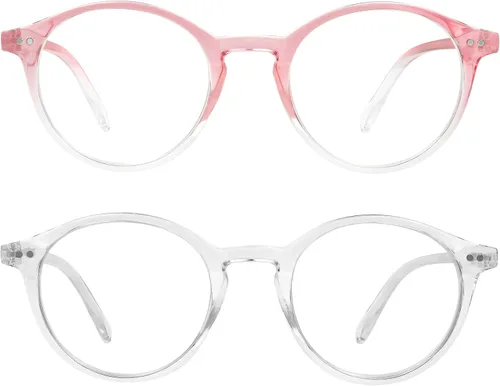 Vista 16 de Yogo Vision Blue Light Blocking Glasses Men Women Computer Anti Eyestrain Glasses Round Frame Blue Light Blocker Eyeglasses