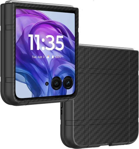 Vista 10 de Grid Series - Funda para Motorola RAZR Plus (2026/2025/2024), color negro