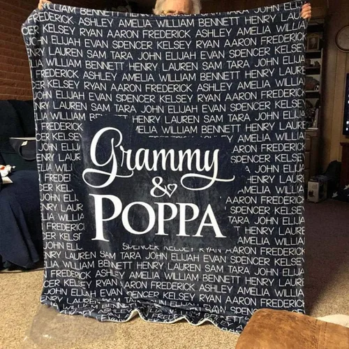 Vista 6 de Manta personalizada con nombre para bebés y adultos, manta personalizada con nombre para el día de la madre, el mejor regalo para mamá, papá, Abuela