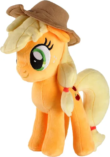 Vista 4 de My Little Pony - Juguete de peluche Applejack, producto oficial, suave y adorable coleccionable para fanáticos y coleccionistas, regalo ideal