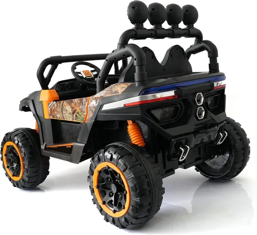 Vista 3 de Best Ride On Cars Realtree Turbo X 12V UTV Ride-On, Orange, Ages 3-6