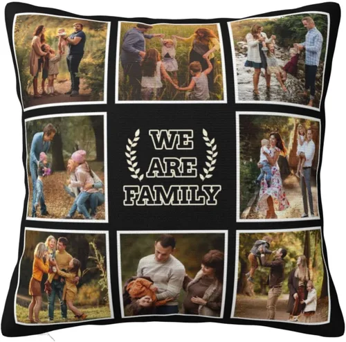 Vista 11 de Regalos para mamá - Funda de almohada personalizada con fotos, funda de almohada personalizada con foto para mamá, funda de almohada personalizada