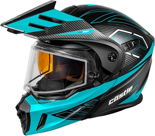 Vista 8 de Castle X CX950 V2 Fierce - Casco modular para nieve (negro mate/uva - XS)