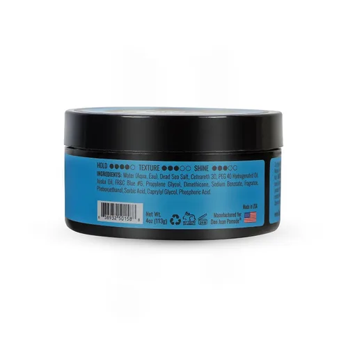Vista 4 de Don Juan Hybrido Pomade A base de agua Fijación fuerte Alto brillo Extractos de plantas naturales y minerales oceánicos Aroma de brisa
