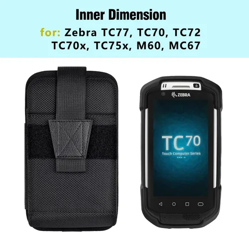 Vista 8 de Funda para Escáner Compatible con Zebra TC75x, TC75, TC70x, TC70, TC72, TC77 Escáner de Código de Barras Portátil con Pantalla Táctil y Computadora