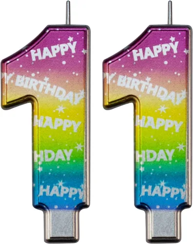 Vista 14 de DERVENTA Vela Grande de Cumpleaños Número 3D Verde Luminoso de 3.7 Pulgadas Celebración de Fiesta Aniversario Decoración Adorno para Pastel 1 Pieza