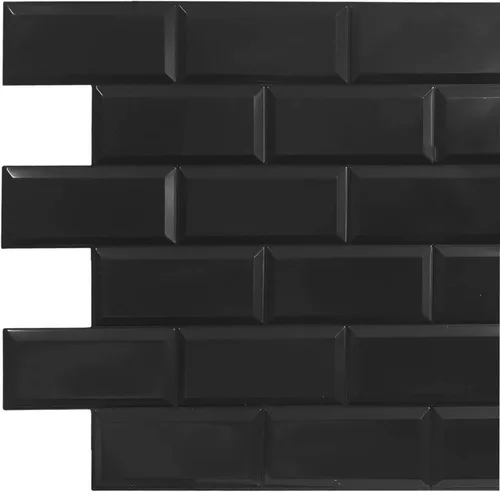 Vista 38 de Dundee Deco PG7063 Ladrillo sintético gris hueso, 3.2 pies x 1.6 pies, panel de pared 3D de PVC, decoración de paneles de pared de diseño de Gris