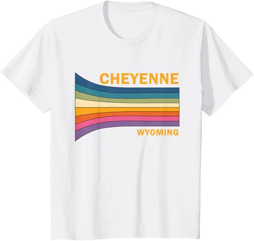 Vista 23 de Retro Vintage 70s Cheyenne Wyoming camiseta