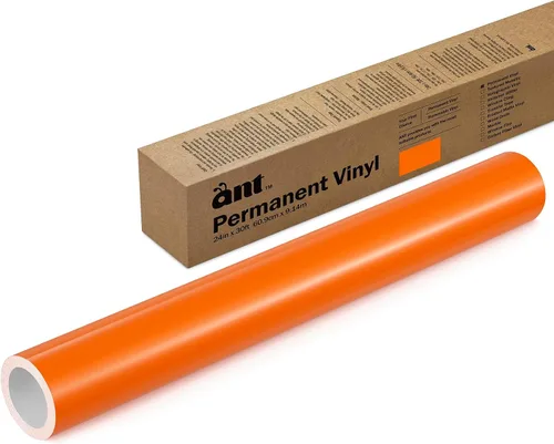 Vista 63 de ANT Melocotón, rollo de vinilo permanente de 24" x 4,5 m, rollo de vinilo adhesivo, para proyecto DIY, calcomanía, pegatina, compatible con Cricut