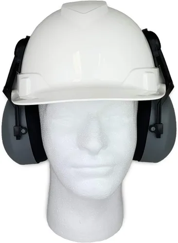 Vista 14 de Ridgeline - Casco de seguridad estilo gorra con orejeras incluidas, casco azul