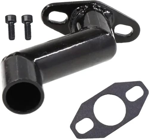 Vista 4 de JRL - Mángano de admisión compensado negro de 32 mm a 40 mm y junta para bicicleta motorizada de 49 cc, 66 cc, 80 cc (negro)