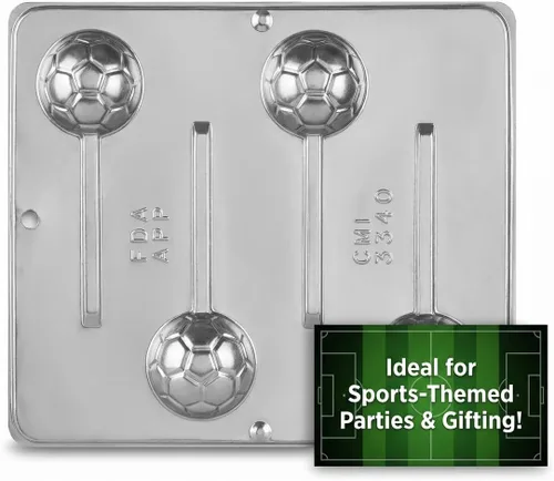 Vista 3 de Bola de fútbol Lollipop Chocolate Candy Mold 3340