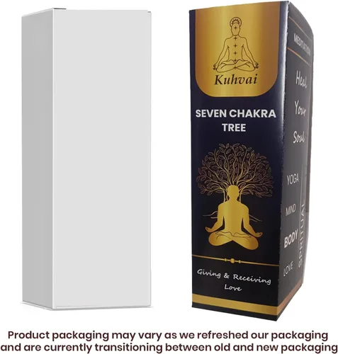 Vista 4 de Árbol de la vida de los siete chakras, árbol de cristal para energía positiva, árbol de 7 chakras, árbol de Feng Shui, árbol artificial natural