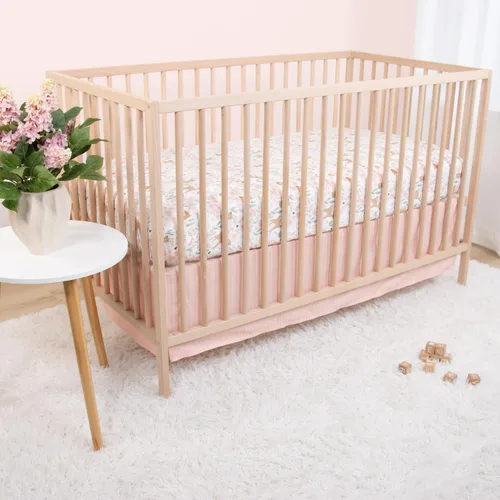 Vista 6 de El juego de ropa de cama de 3 piezas The Peanutshell para cuna de bebé para niñas - Decoración de cama de recién nacida, bebé y niña con sábana