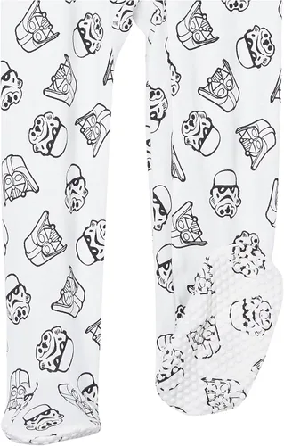 Vista 5 de Tienda Essentials Disney L Marvel L Star Wars - Pijama unisex para niños pequeños y bebés con pies de algodón paquete múltiple